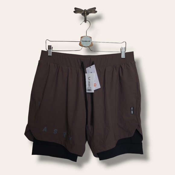ASRV 0866. TETRA-LITE™ 7" LINER SHORT - PLUM "ASRV"/BLACK XL - Picture 2 of 16
